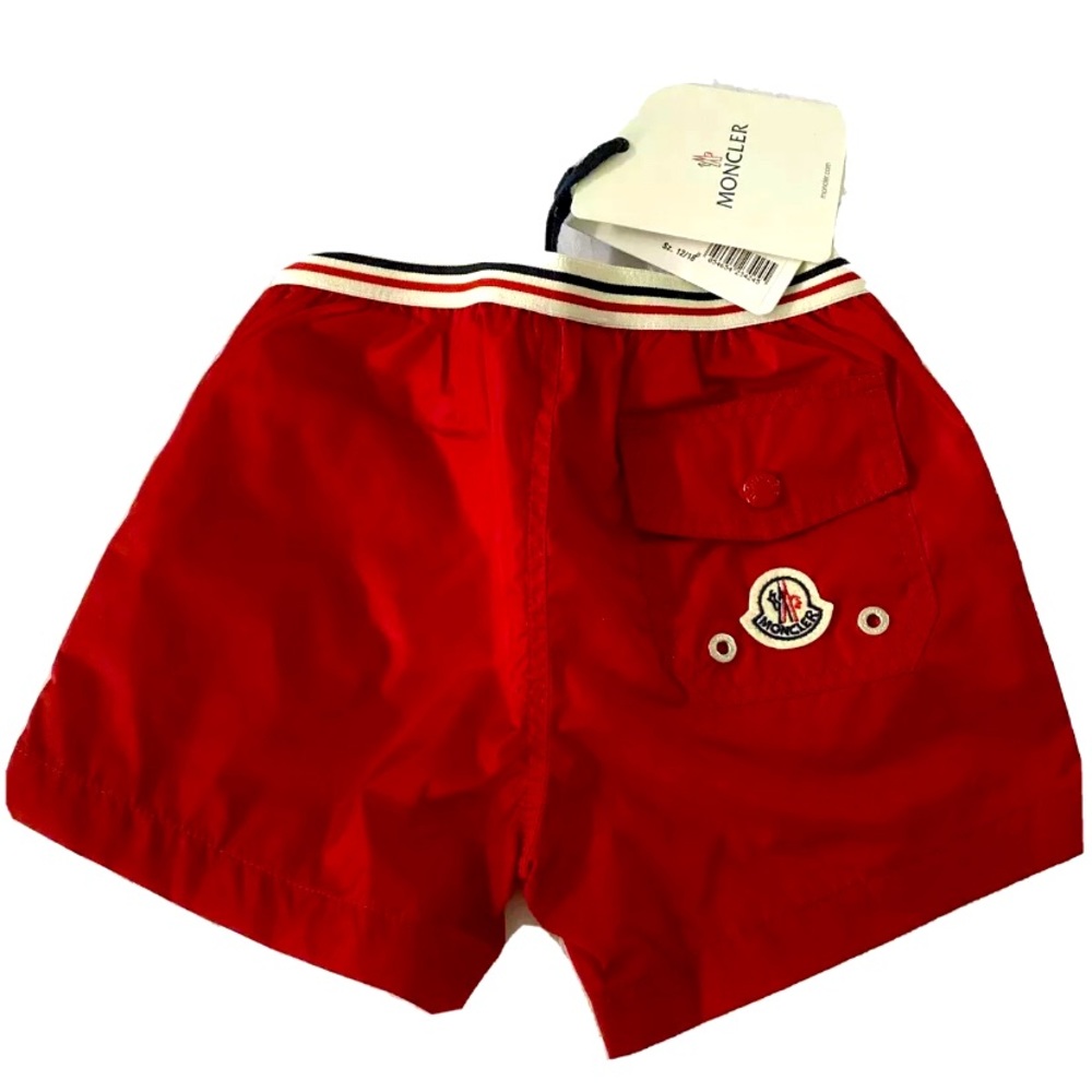Moncler Boys Bathing Suit Red Sz 12/18 Months